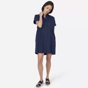 Everlane Poplin Square Shirt Dress Size 10